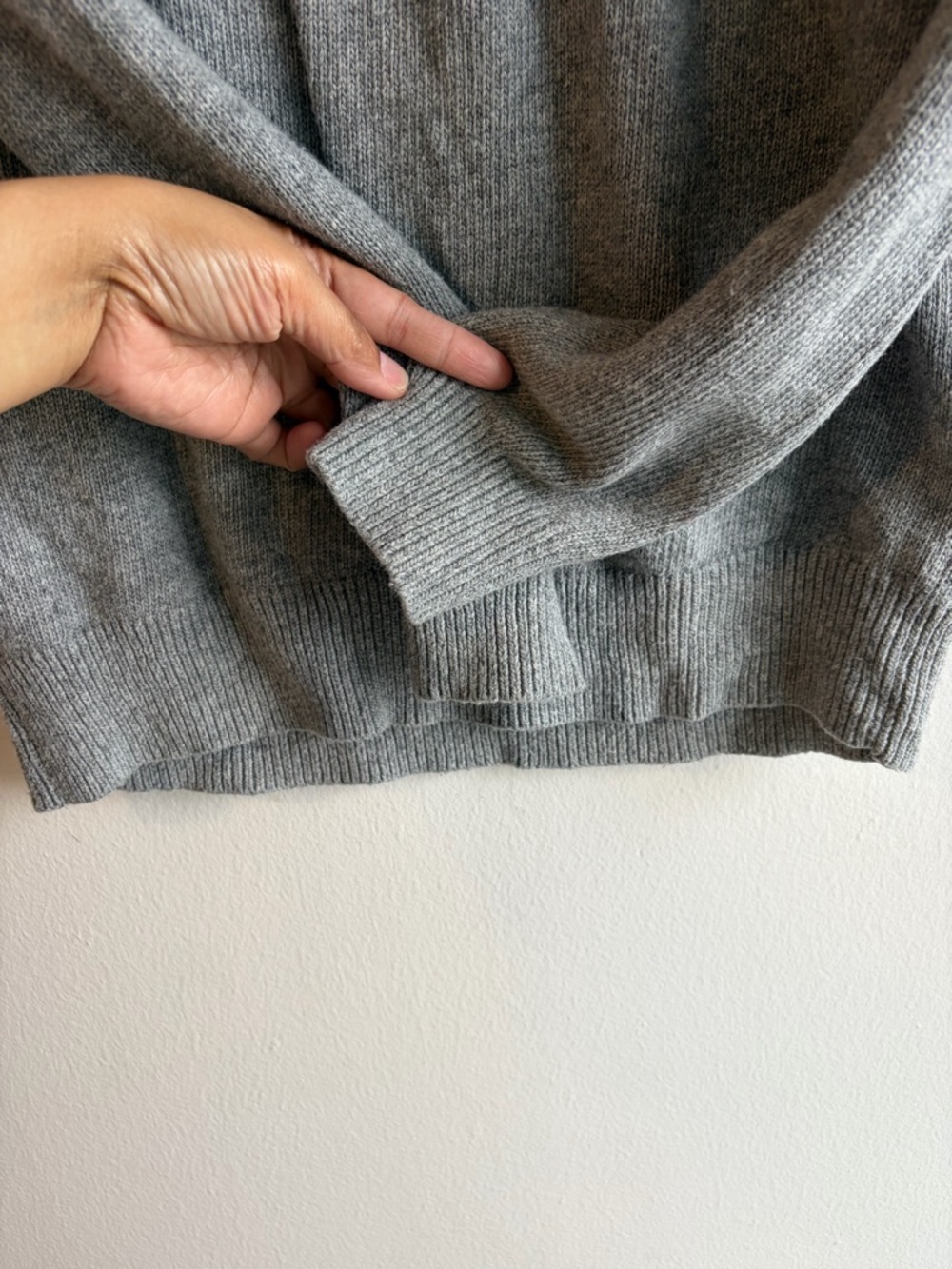 Sunice Gray Fair Isle Knit Pullover with Pink & White Accents - Picture 4 of 5
